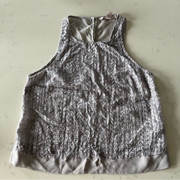 Forever 21 Gray Patterned Women's Top Size S - Picture 2 of 10